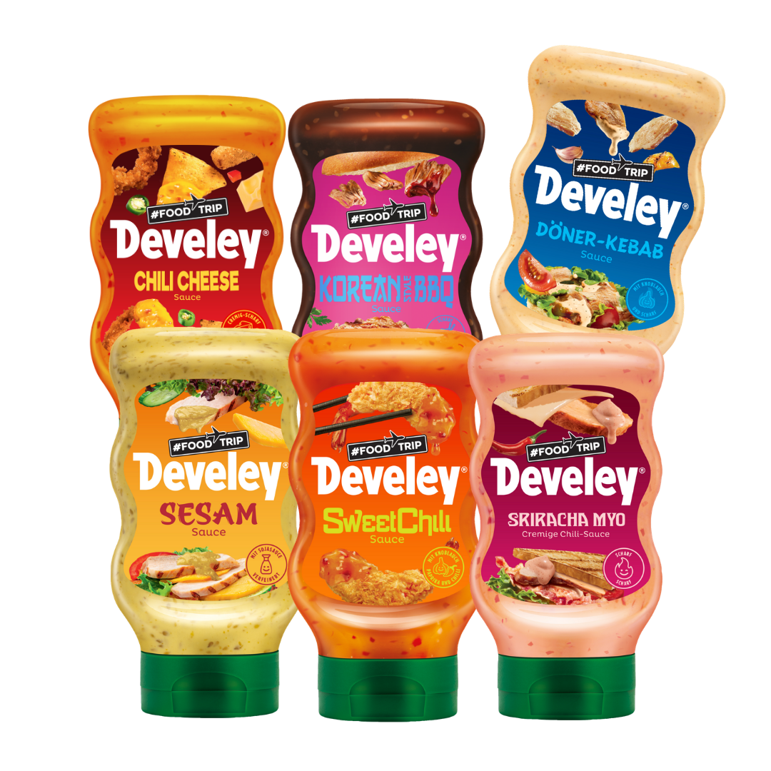 Develey FOOD TRIP Saucen Bundle (6x 300 ml)