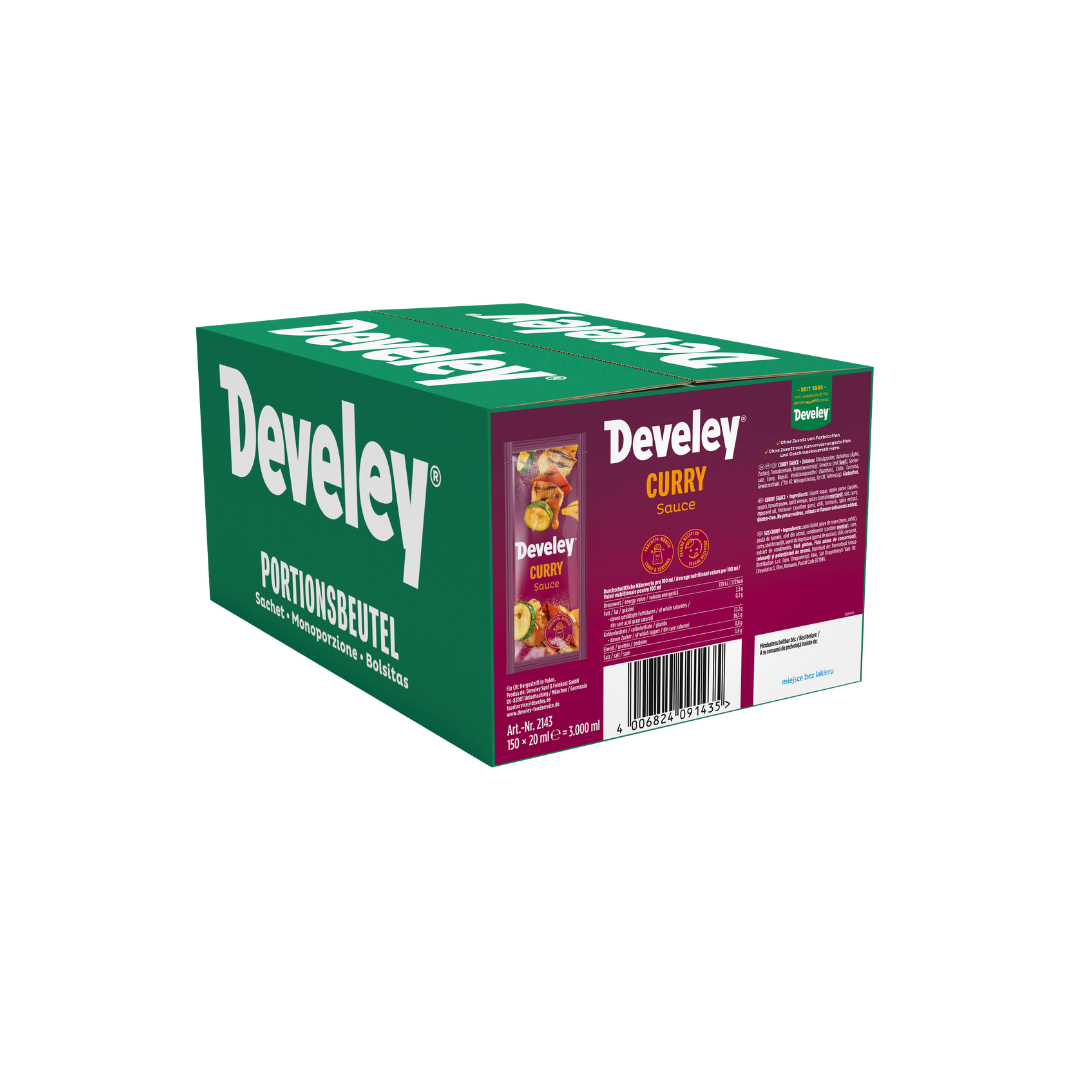 Develey Curry Sauce im Portionsbeutel 150x 20 ml