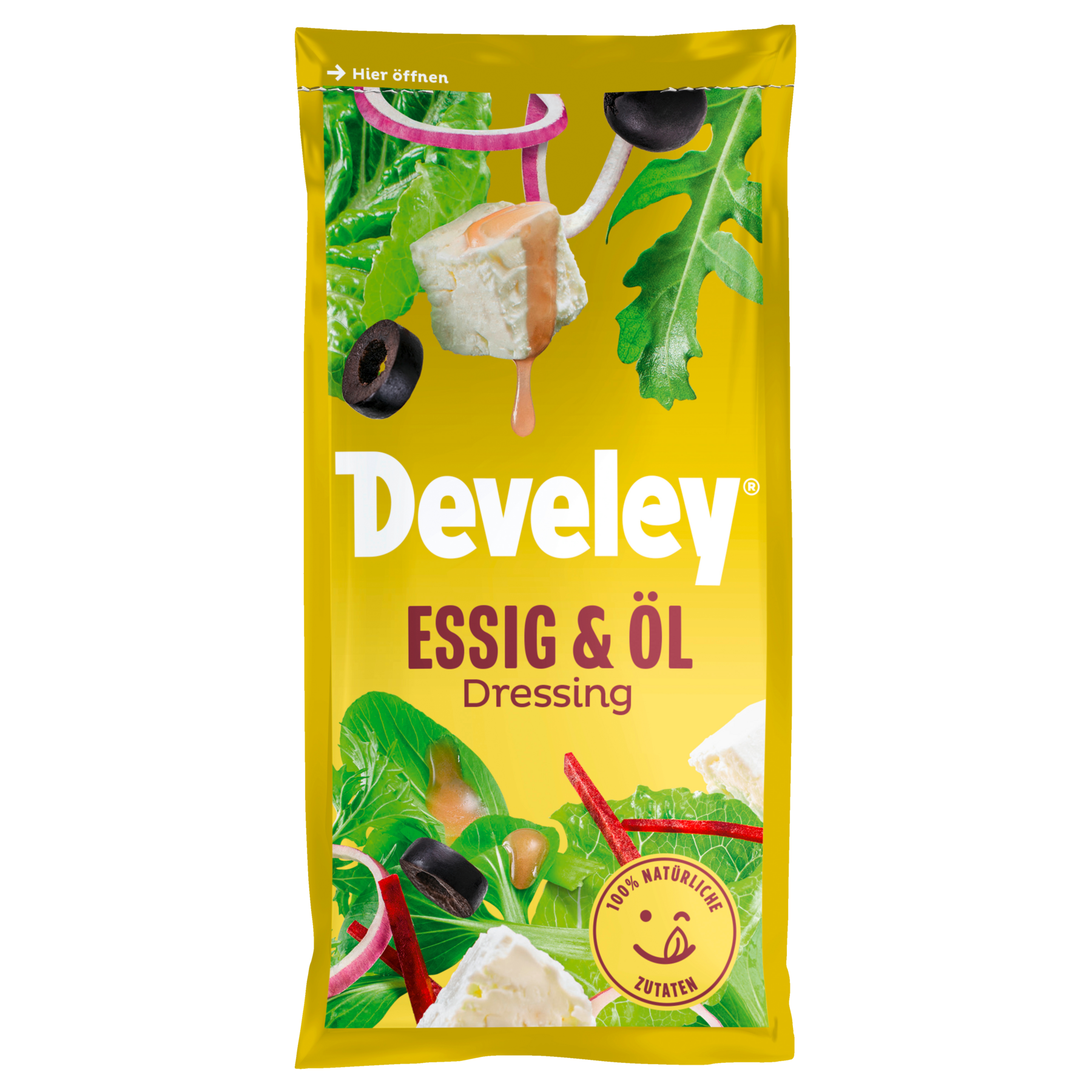 Develey Essig & Öl Dressing im Portionsbeutel 14x 75 ml