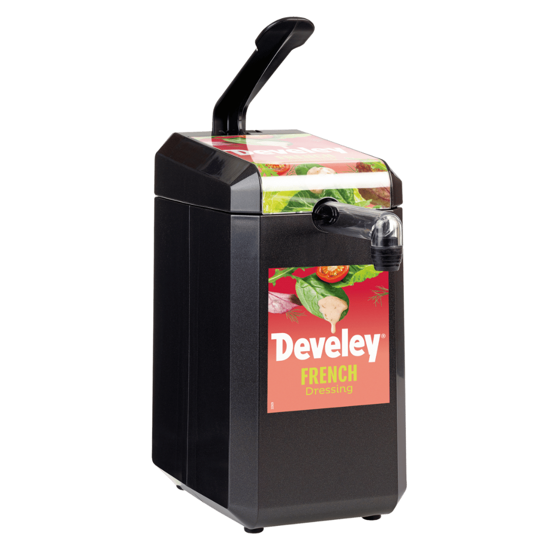 Der Develey Saucenspender für die Gastronomie für das French Dressing 5 kg