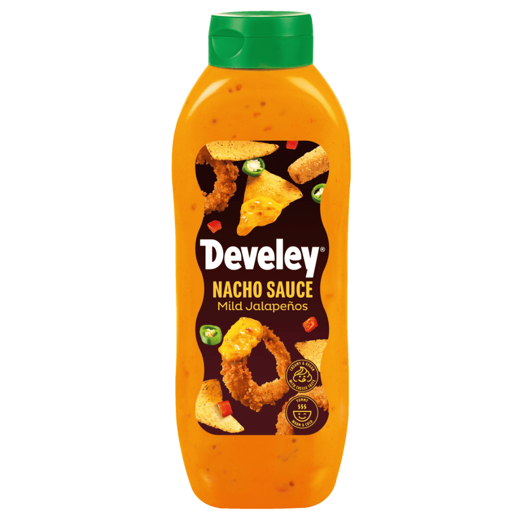 Die Nacho Sauce mit milden Jalapenos von Develey im 875 ml Großgebinde