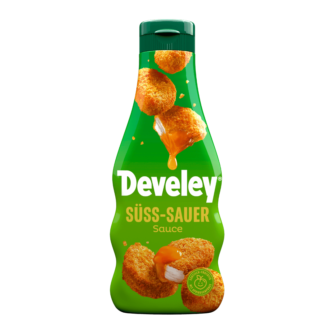 Die Süss-Sauer Sauce von Develey in der handlichen 250 ml Flasche