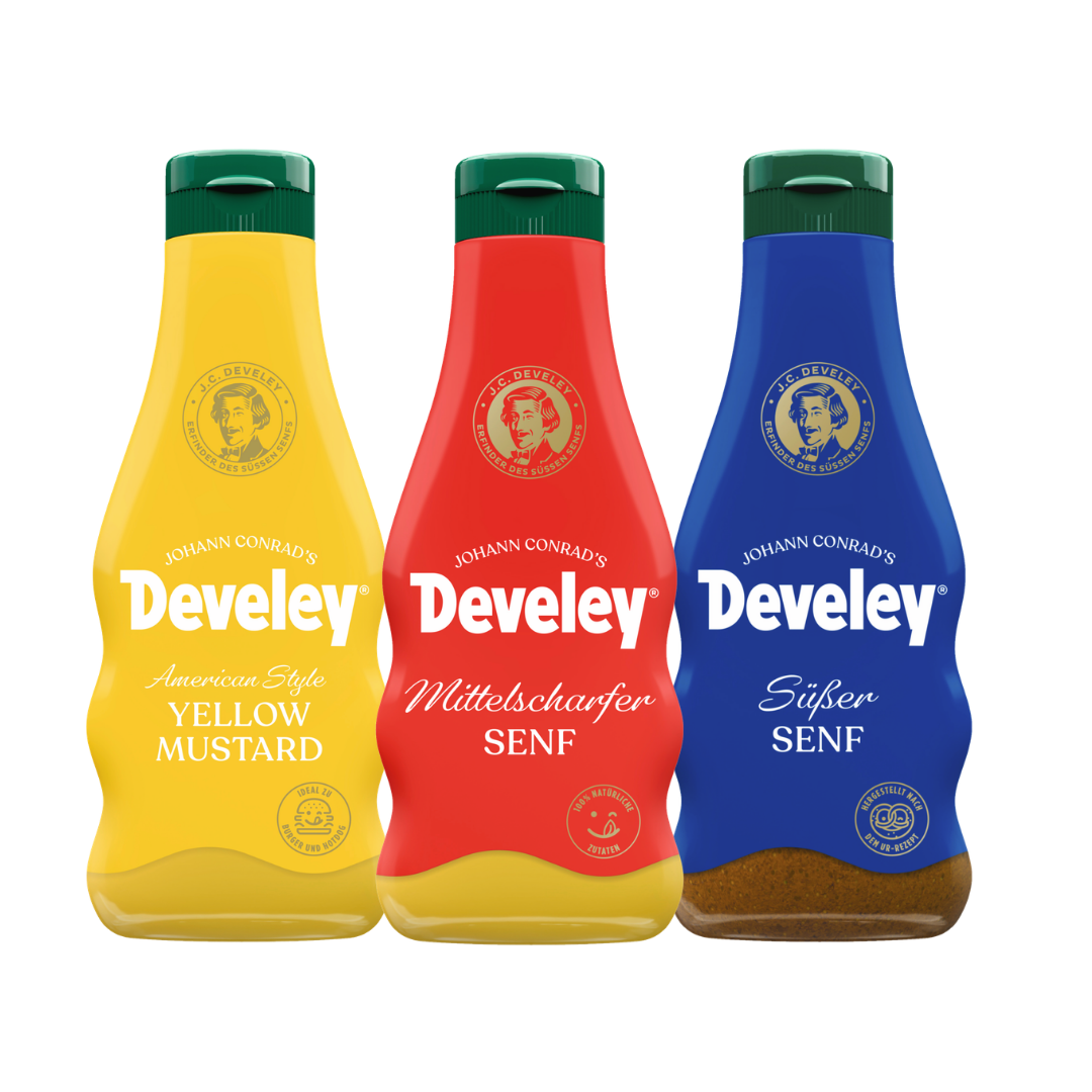 Develey_mittelscharfer Senf_250ml_8erPack