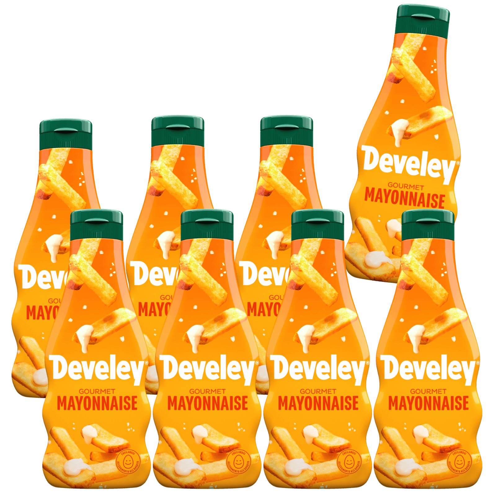 Develey "Unser Original" Mayonnaise (8x 235 ml) Flasche