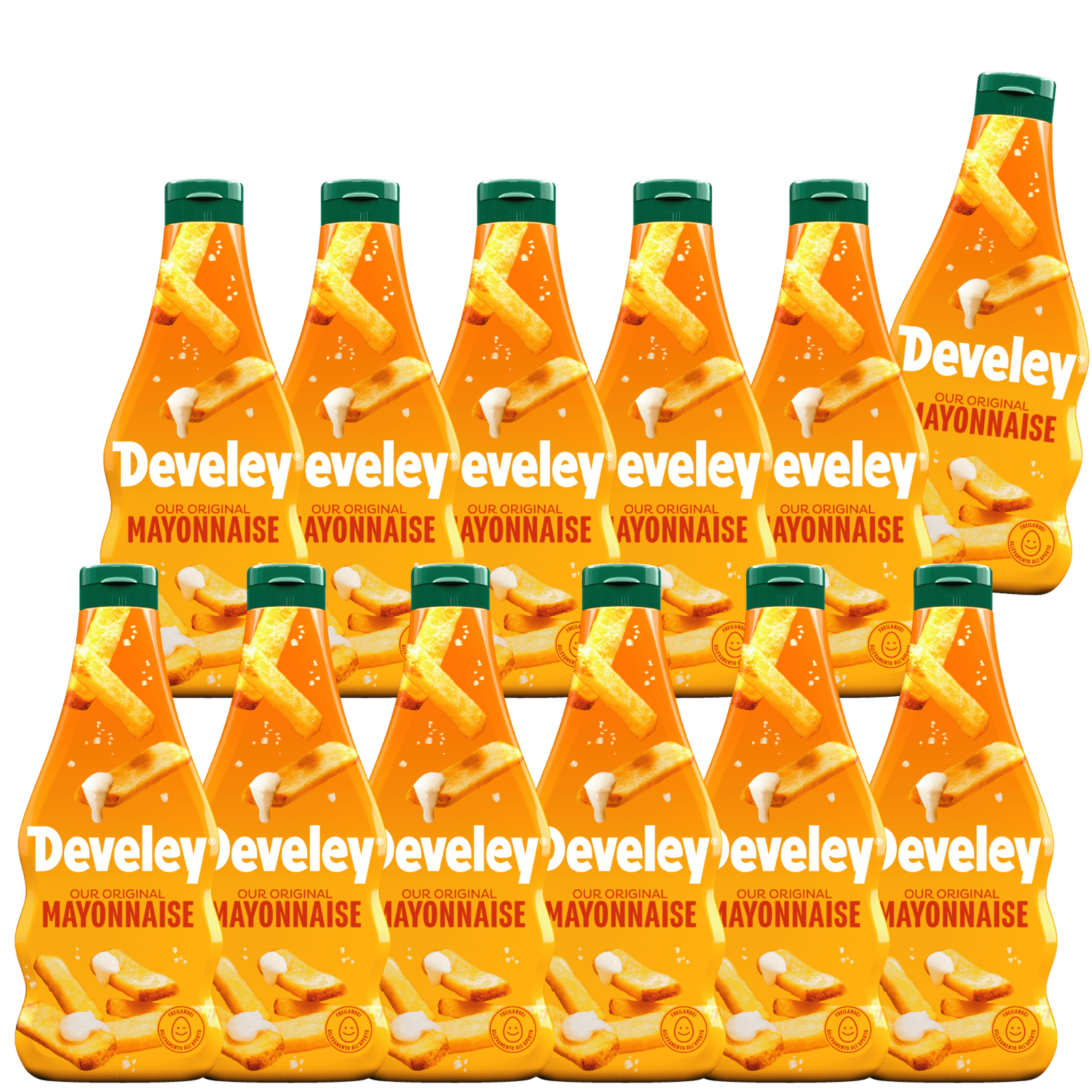 Develey "Unser Original" Mayonnaise (12x 500 ml) Flasche