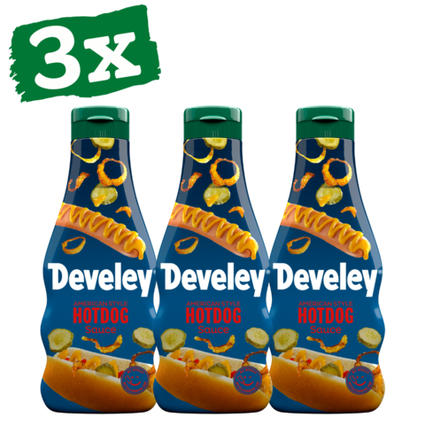 Develey Hot Dog Sauce American Style 3x-250ml Squeeze