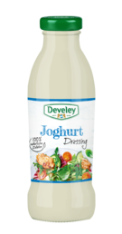 Joghurt Dressing in der Glaflasche, 230ml zum mitnehmen, passt zu Geflügel, Salat und Grillgemüse, glutenfrei