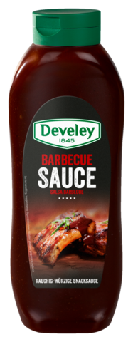 Develey Barbecue Sauce Kopfstandflasche 875 ml