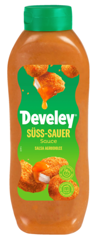 Develey Süss Sauer Sauce Kopfstandflasche 875 ml