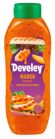 Develey Mango Relish Kopfstandflasche 875 ml
