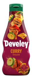 Die Curry Sauce von Develey ist würzig scharf und passt perfekt zu Geflügel, Grillgemüse und Ofenkartoffel, Squeeze, 250ml, grillsoße, vegan,  vegetarisch