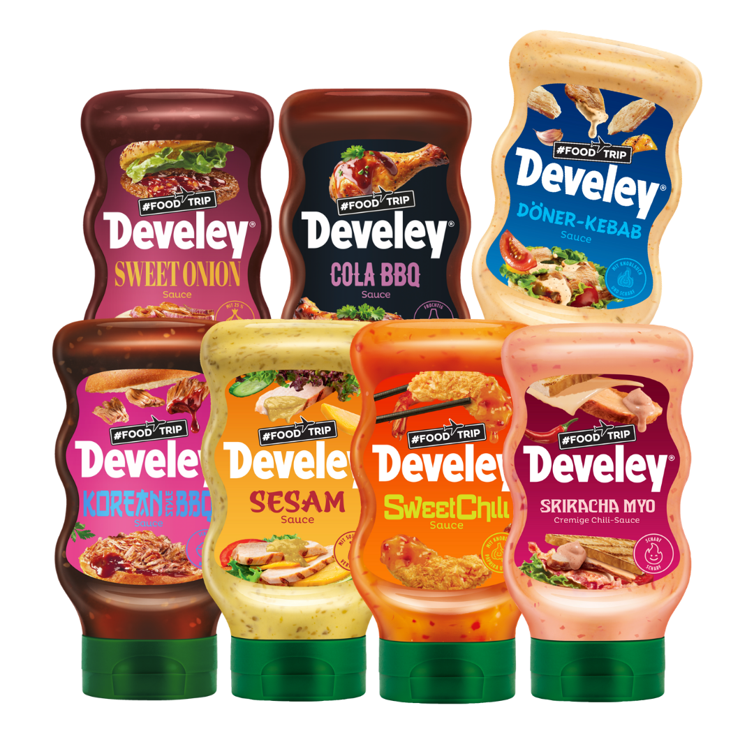 Develey FOOD TRIP Saucen Bundle (7x 300ml)