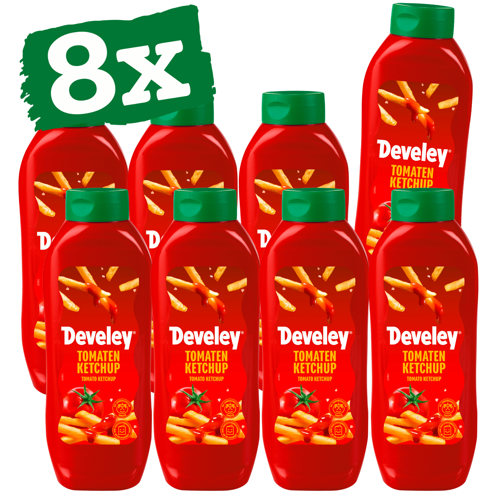 Develey Tomaten Ketchup Kopfstandflasche 875 ml