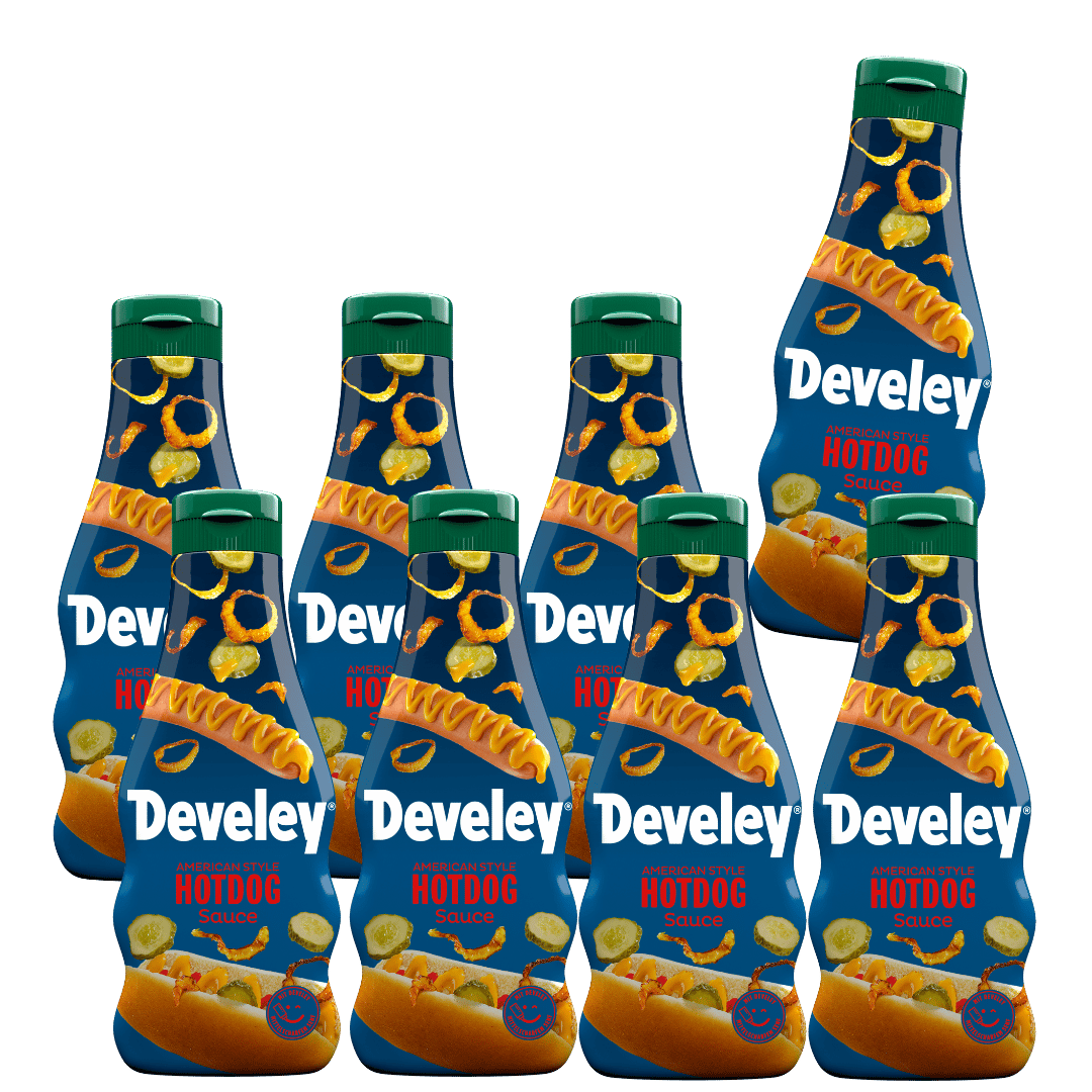 Die American Style Hot Dog Sauce 250ml von Develey im 8er Vorteils-Set