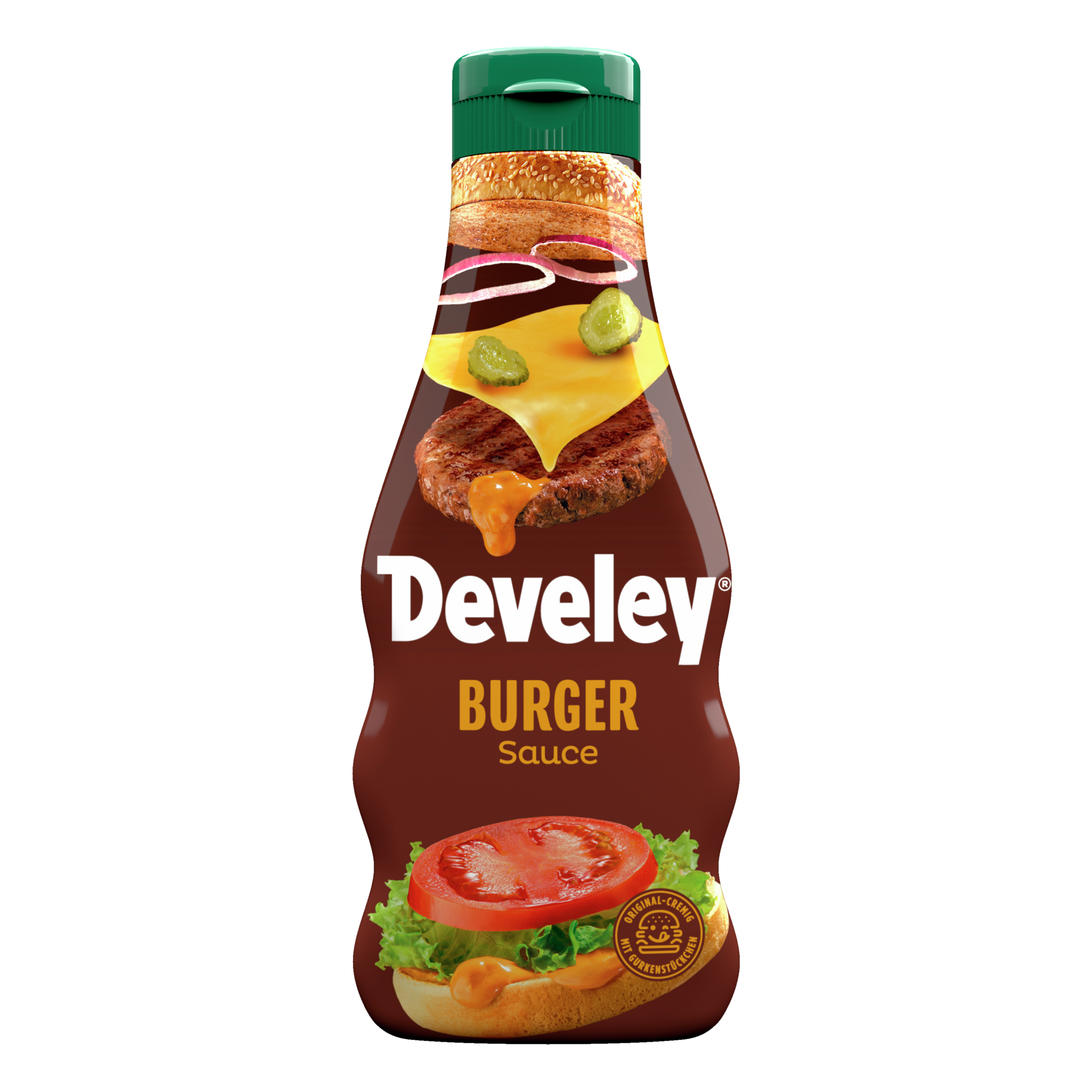 Die Burger Sauce von Develey ist fruchtig würzig und passt perfekt zu Wurst, Burger und Steak, Squeeze, 250ml, Grillsauce, vegetarisch, Big Mac Sauce,