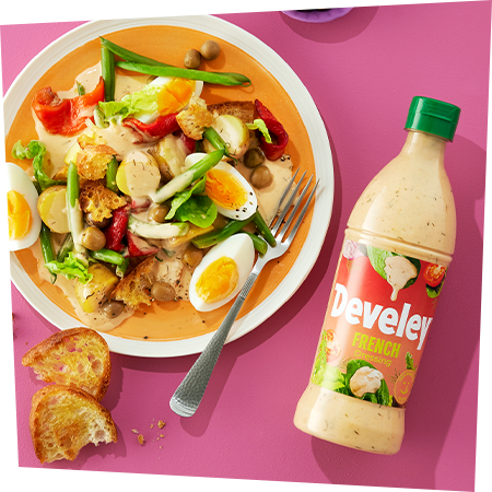 Develey French Dressing 500 ml Flasche Salatbowl