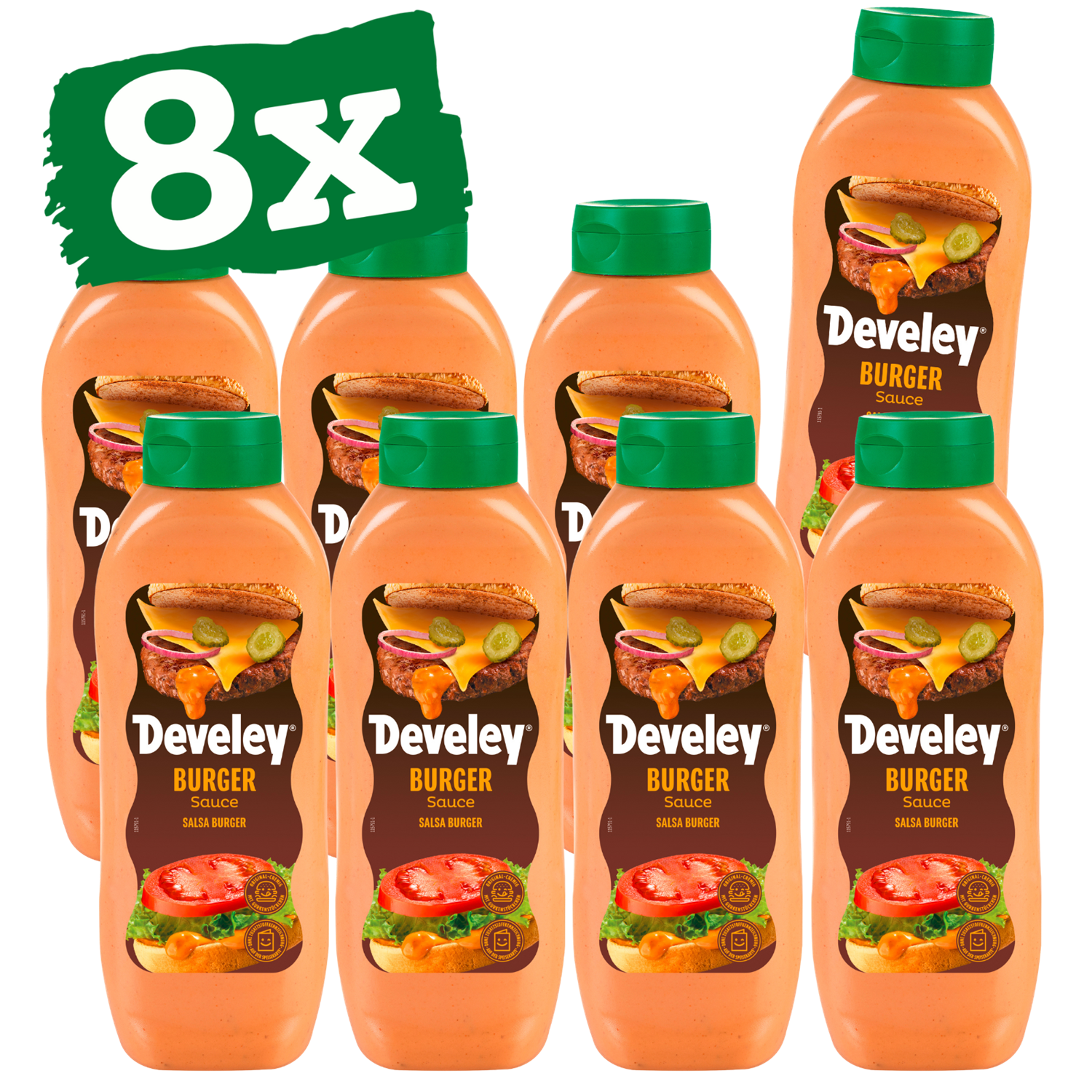 Develey Hamburger Sauce Kopfstandflasche 875 ml