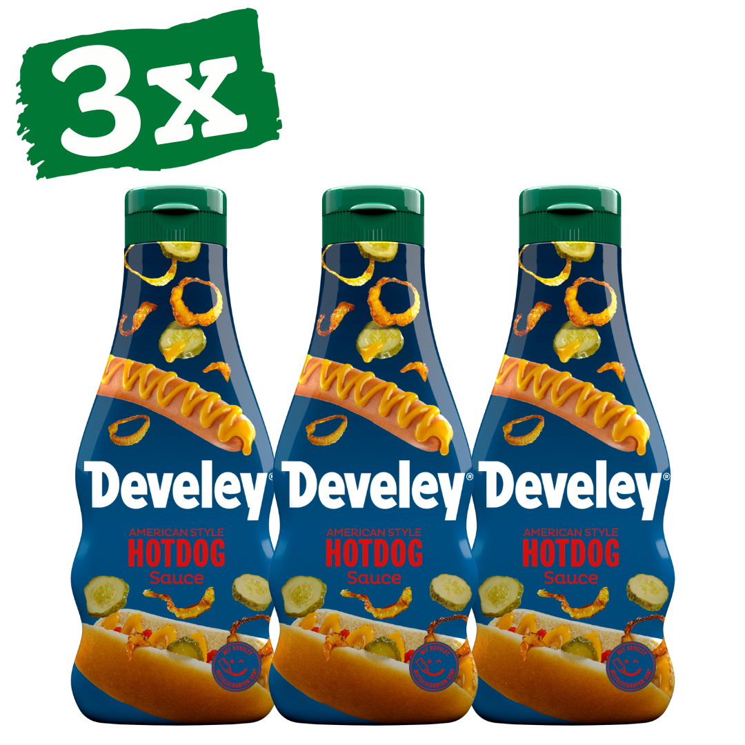 Develey American Style Hotdog Sauce (3x 250ml)