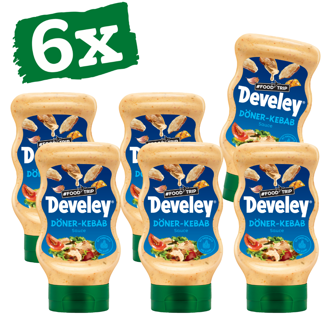 Develey Kebab Sauce 300 ml Plastikflasche 6er Multipack