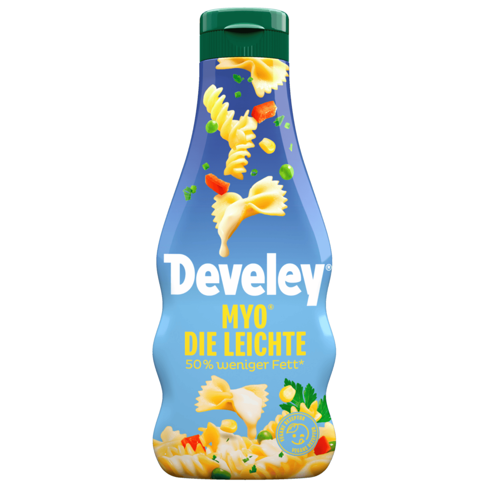 Die Produktabbildung der veganen MYO® Die Leichte 235 ml Flasche von Develey