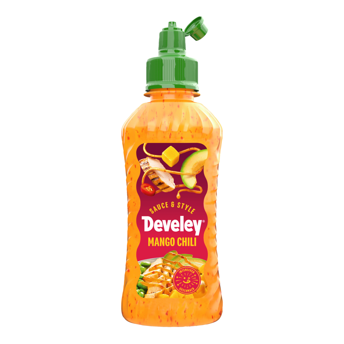 Die Produktabbildung der Sauce & Style Mango Chili Sauce von Develey