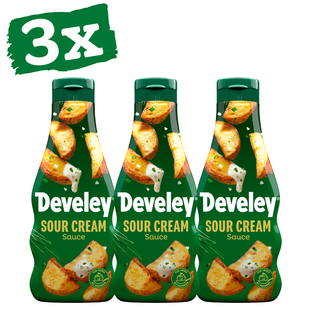 Sour-Cream-Sauce von Develey in der 250ml Squeeze Flasche