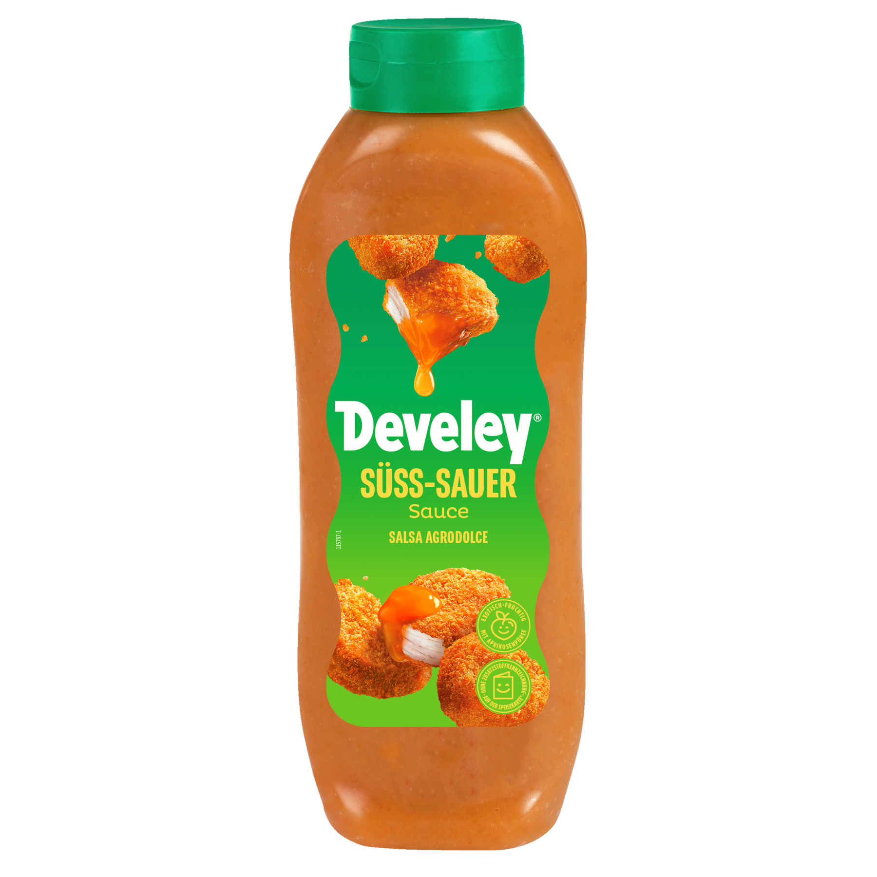 Develey Süss-Sauer Sauce Kopfstandflasche 875 ml