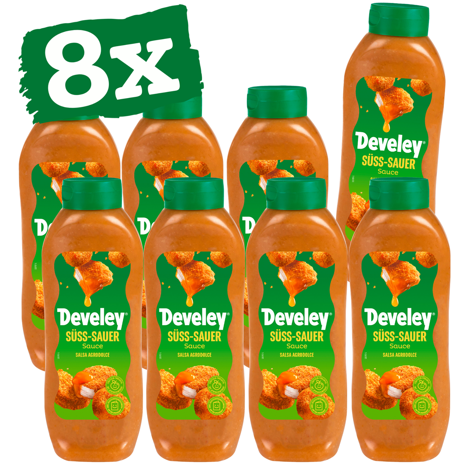 Develey Süss-Sauer Sauce Kopfstandflasche 875 ml