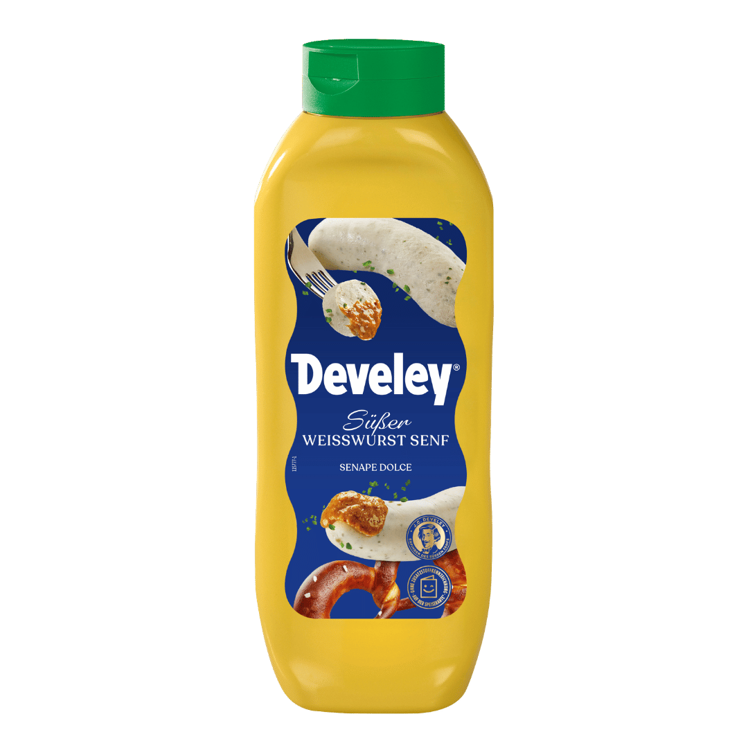 Der süße Senf von Develey im 875 ml Großgebinde