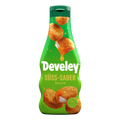 Die Süßsauer Sauce von Develey ist fruchtig würzig und passt perfekt zu Ofenkartoffeln,  Grillgemüse und Geflügel, Squeeze, 250ml, Grillsaue, vegan, vegetarisch