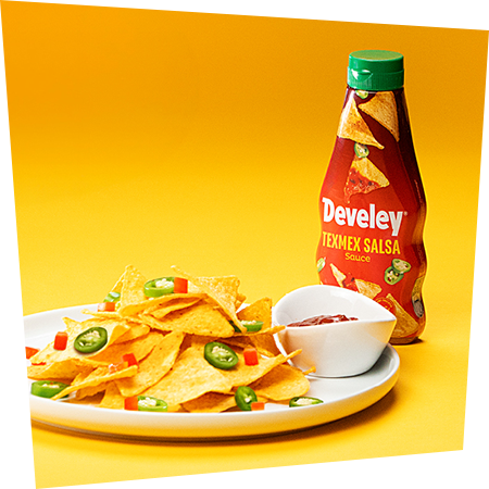 Develey TexMex Salsa Sauce 250 ml Nacho Chips Tropfen