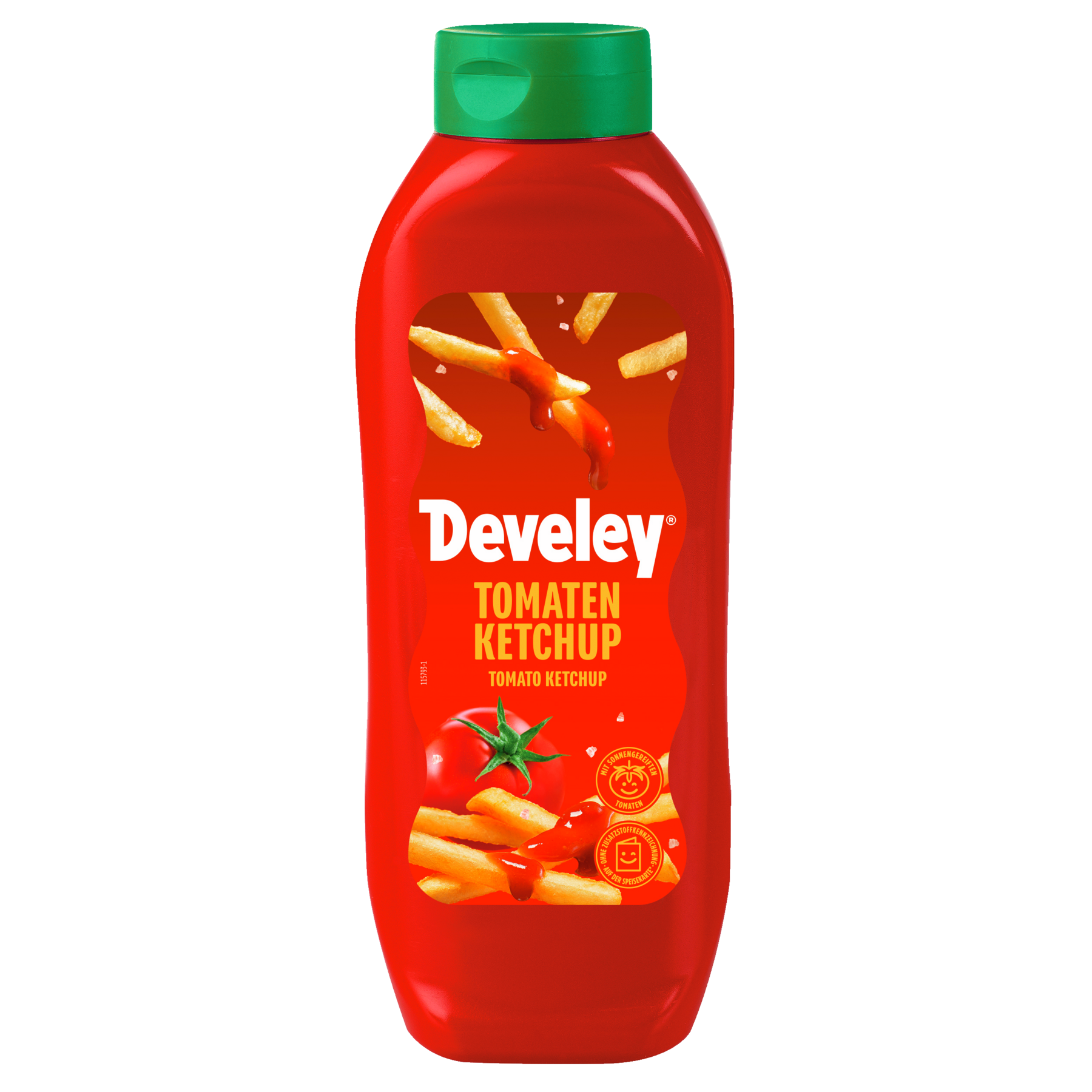 Develey Tomaten Ketchup Kopfstandflasche 875 ml