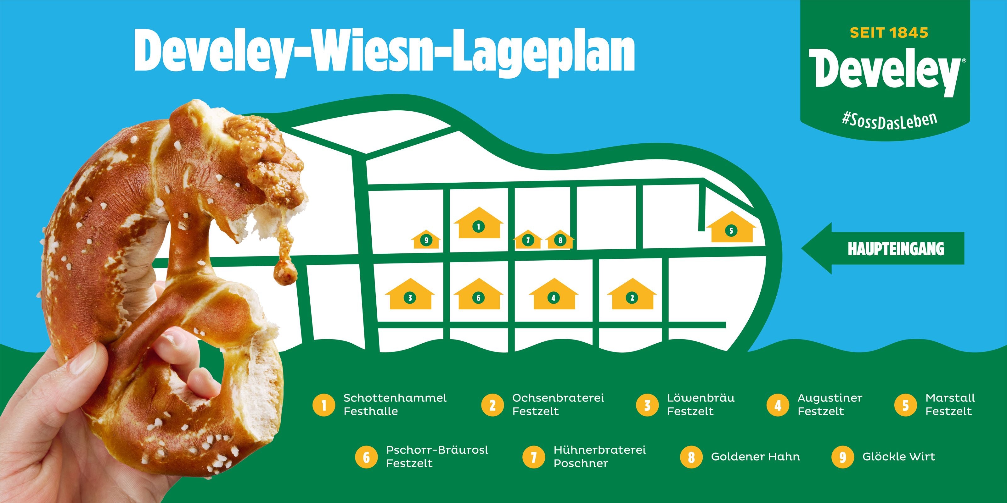 Develey Wiesn Lageplan 2025