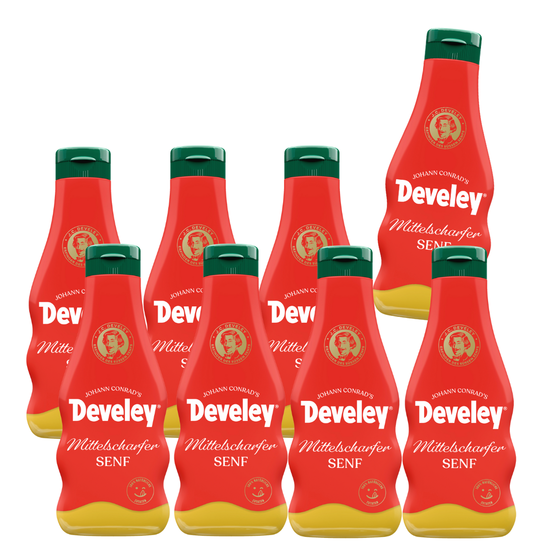 Develey_mittelscharfer Senf_250ml_8erPack