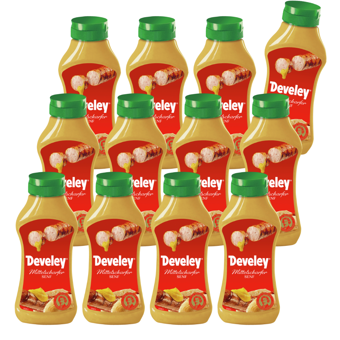 Develey_Mittelscharfer_Senf_300ml_12erPack