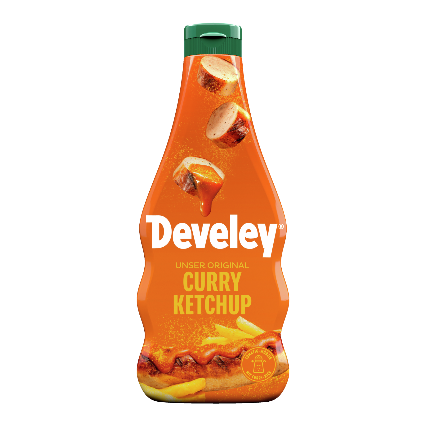 Unser Original Curry Ketchup in der 500ml Squeeze-Flasche, vegetarisch, vegan